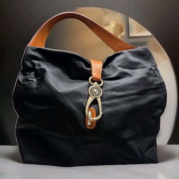 Dooney & Bourke Handbags - Dooney and Bourke Nylon Logo Lock Black w Dust Bag Never Used